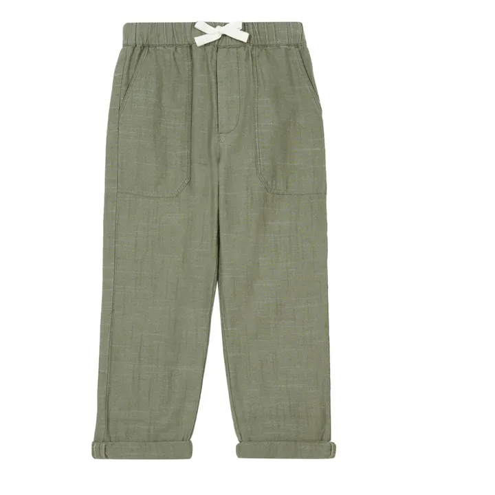 Pantalón Chambray Gregory | Verde Kaki- Imagen del producto n°0