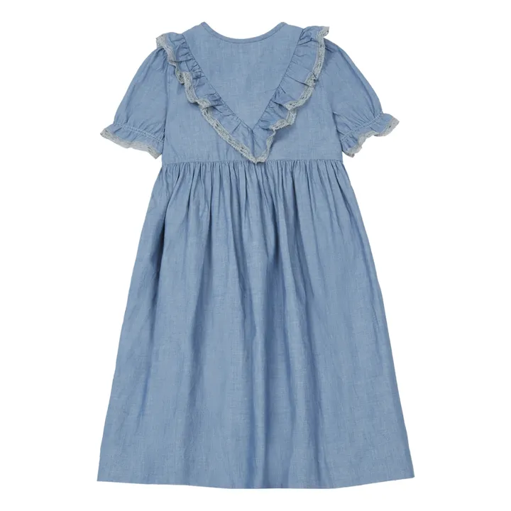 Chambray Samelie Dress  | Denim blue- Product image n°2