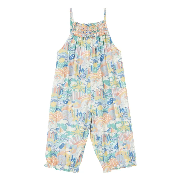 Exclusive Organic Lilisy Liberty Overalls  | Blue- Product image n°1