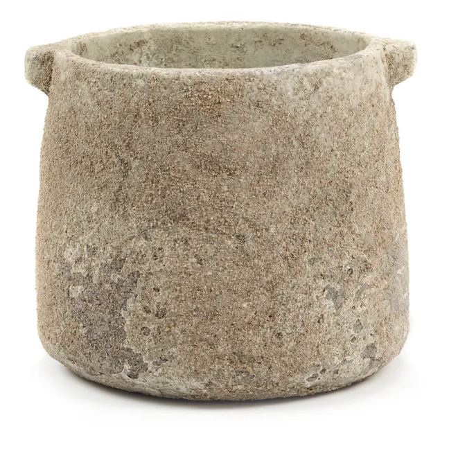 Earthenware Pot | Beige limed