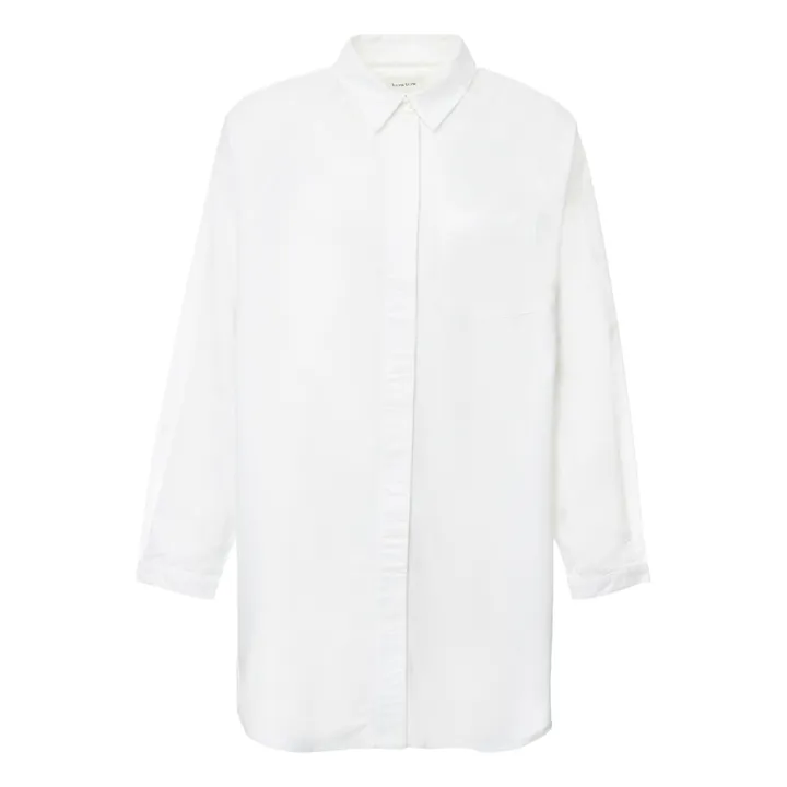Hemd Oversized Bio-Baumwolle | Weiß- Produktbild Nr. 0