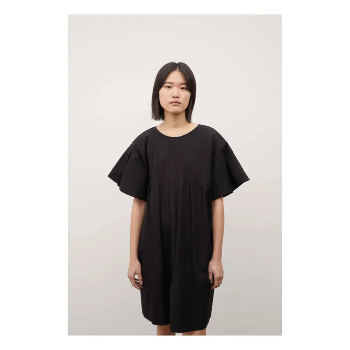 Vestido Version algodón orgánico | Negro- Imagen del producto n°6
