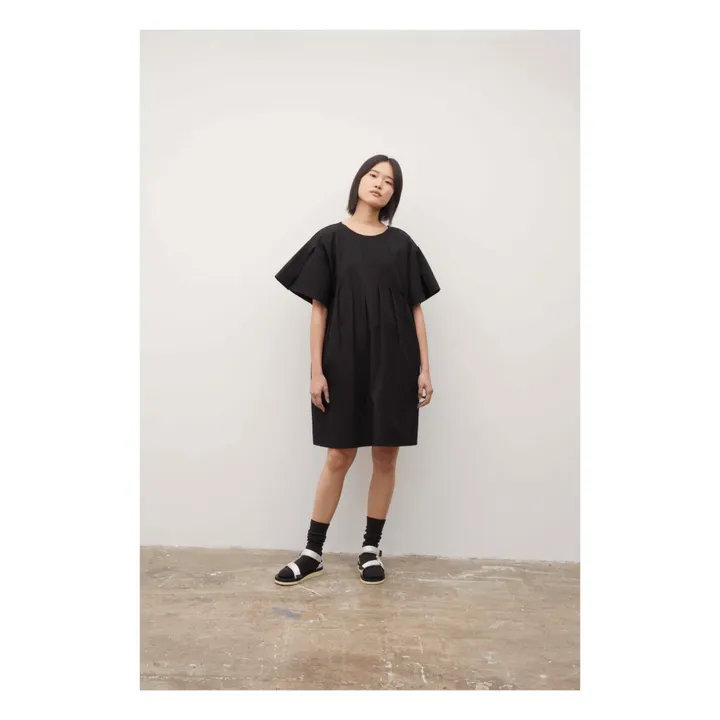Vestido Version algodón orgánico | Negro- Imagen del producto n°2