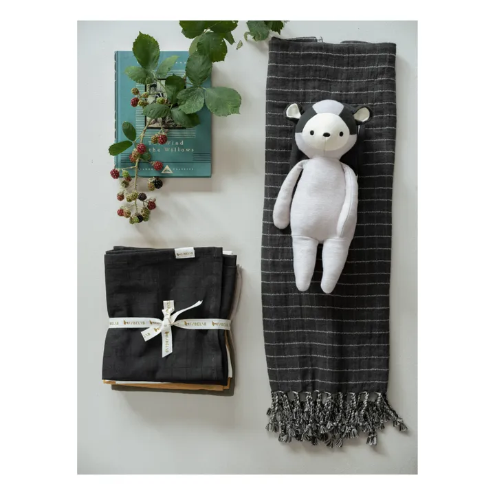 Bass the Badger Organic Cotton Soft Toy | Beige- Product image n°1