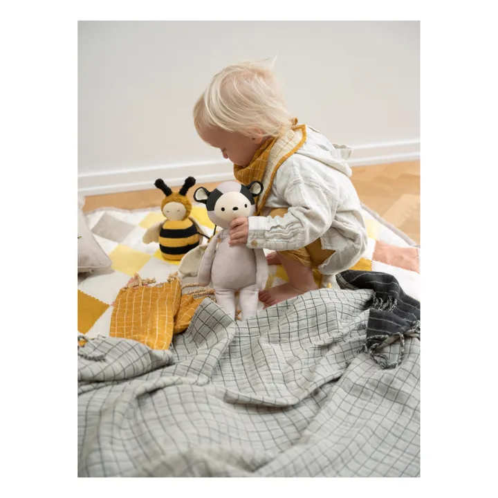 Bass the Badger Organic Cotton Soft Toy | Beige- Product image n°2