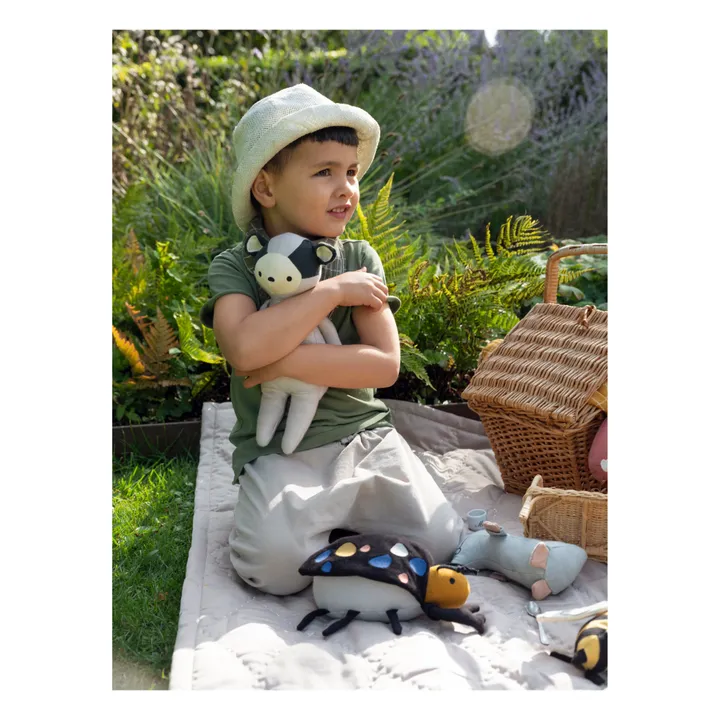 Bass the Badger Organic Cotton Soft Toy | Beige- Product image n°4