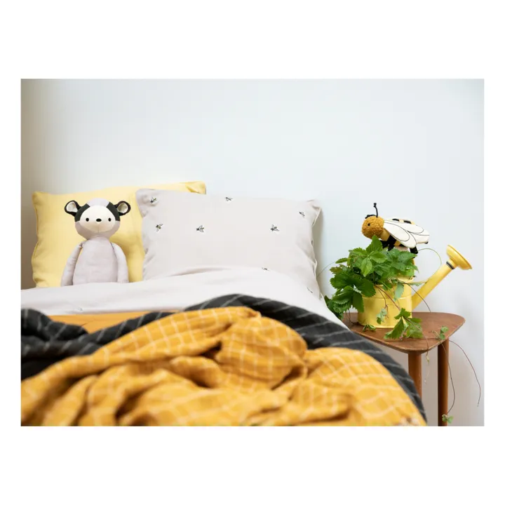 Bass the Badger Organic Cotton Soft Toy | Beige- Product image n°5