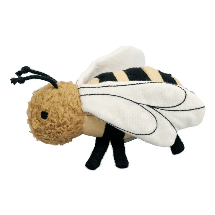 Organic Cotton Bee Rattle  | Yellow- Product image n°0