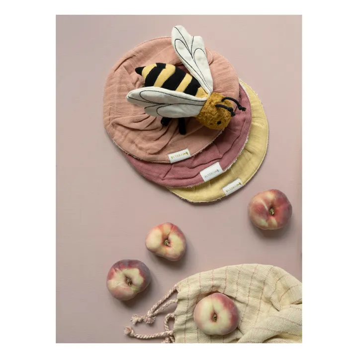 Organic Cotton Bee Rattle  | Yellow- Product image n°6