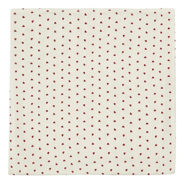 Kleine Windel Mohn aus doppelter Baumwollgaze | Rot- Produktbild Nr. 1
