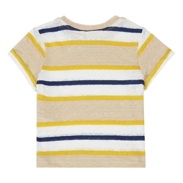 Moi Striped T-shirt  | White- Product image n°1