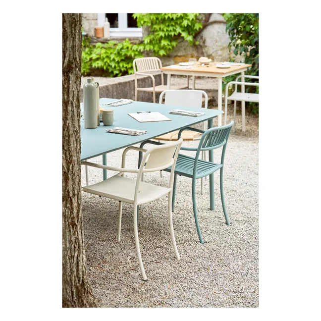 Patio Stainless Steel Outdoor Lounge Chair  | Vert Lichen