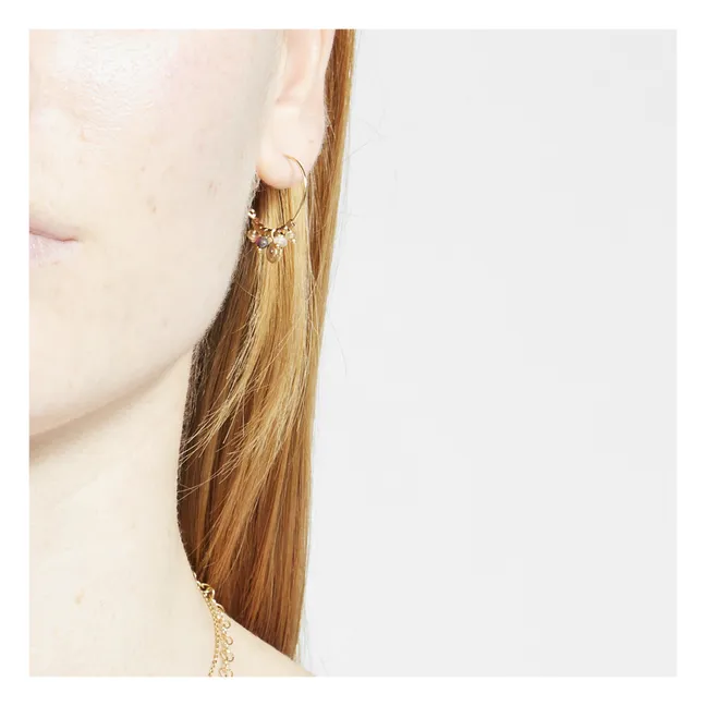 Suzie Hoop Earrings | Pink