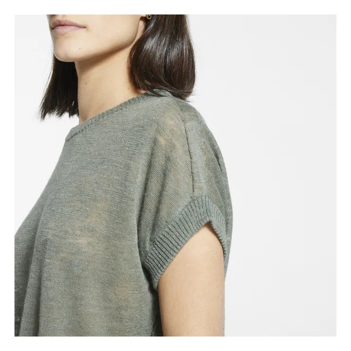 Suéter Caserta mezcla de lino | Salvia- Imagen del producto n°3