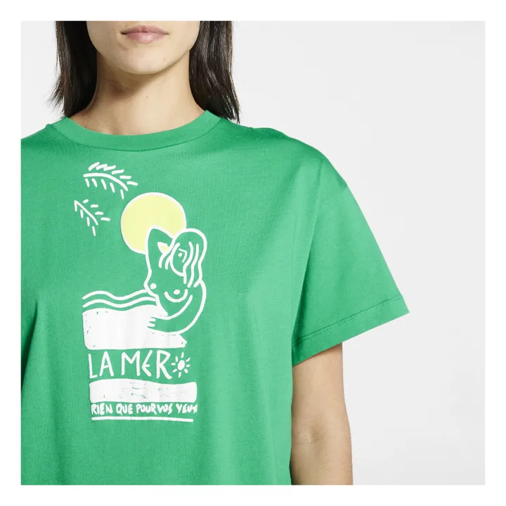 Never la Mer T-shirt  | Green- Product image n°3
