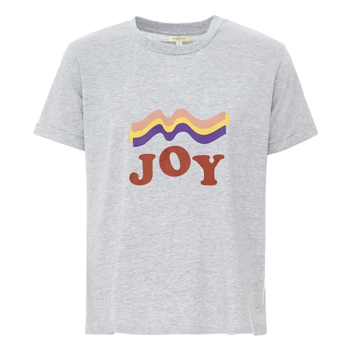 Camiseta Joy algodón orgánico - Colección Mujer  | Gris Jaspeado- Imagen del producto n°0