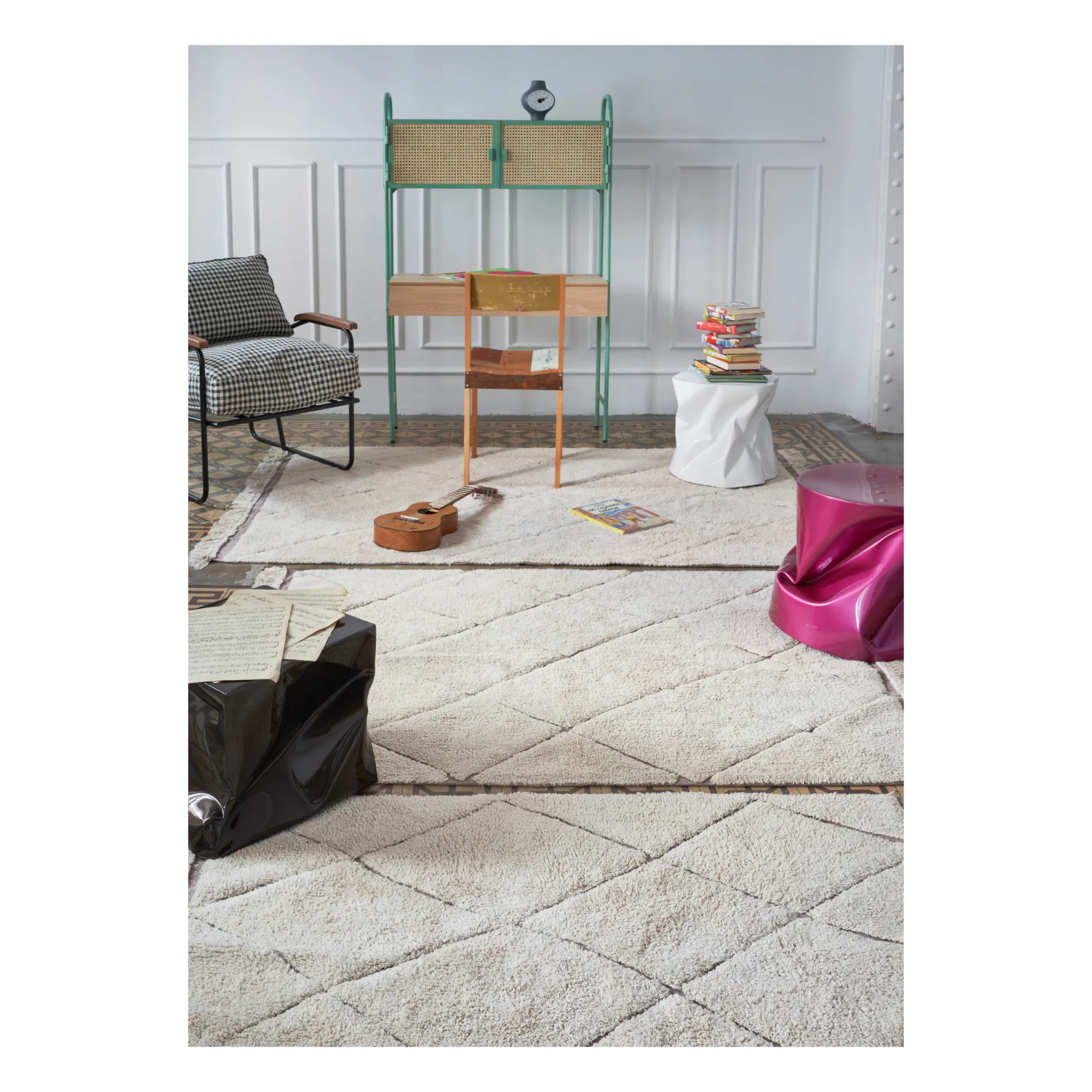 Tapis Bereber RugCycled | Ecru- Image produit n°7