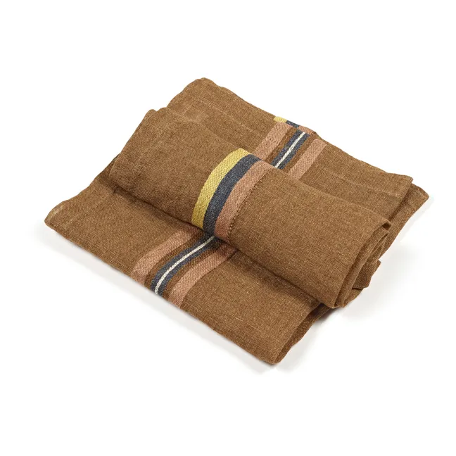 Serviette Virginia | Haselnussbraun