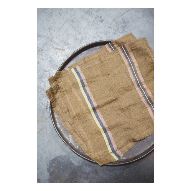 Serviette Virginia | Haselnussbraun