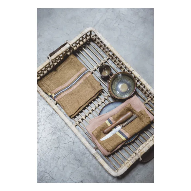 Serviette Virginia | Haselnussbraun