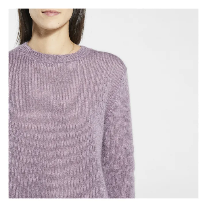 Hill Superkid Mohair and Merino Wool Jumper  | Mauve- Product image n°3