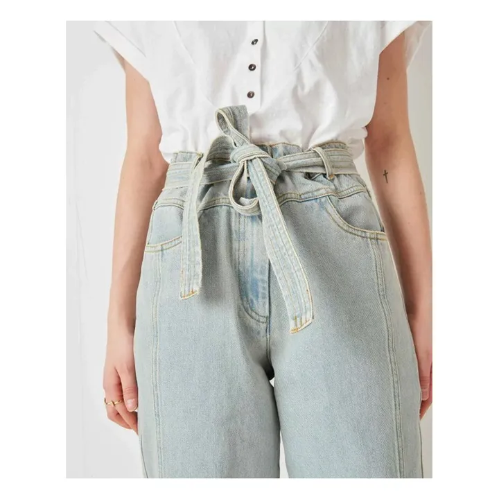 Nu Chelsea Belted Jeans | Light Blue- Product image n°4