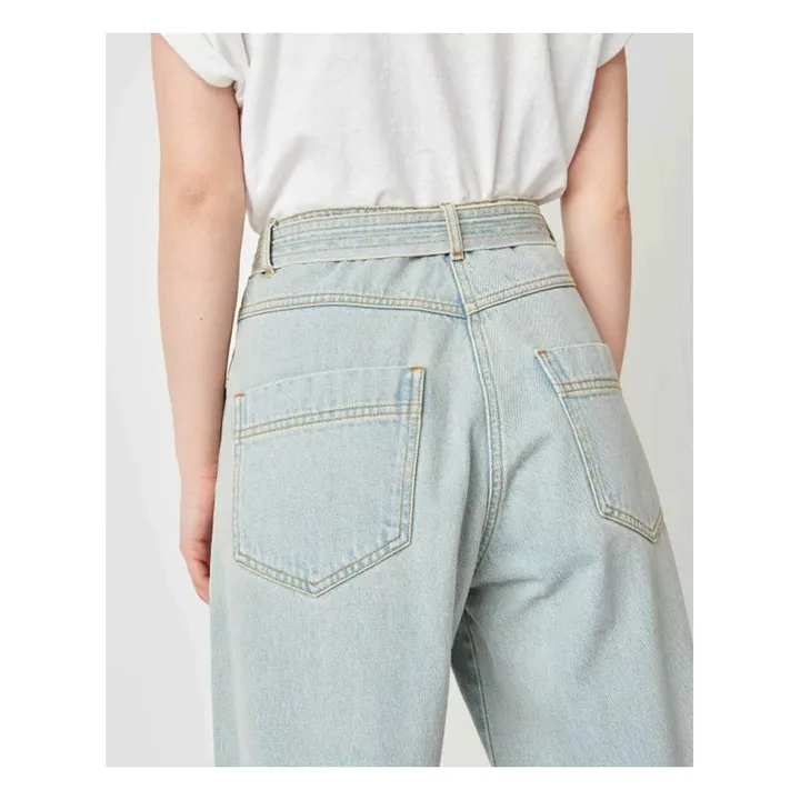 Nu Chelsea Belted Jeans | Light Blue- Product image n°6