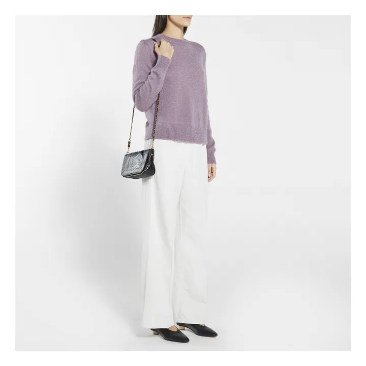 Hill Superkid Mohair and Merino Wool Jumper  | Mauve- Product image n°1