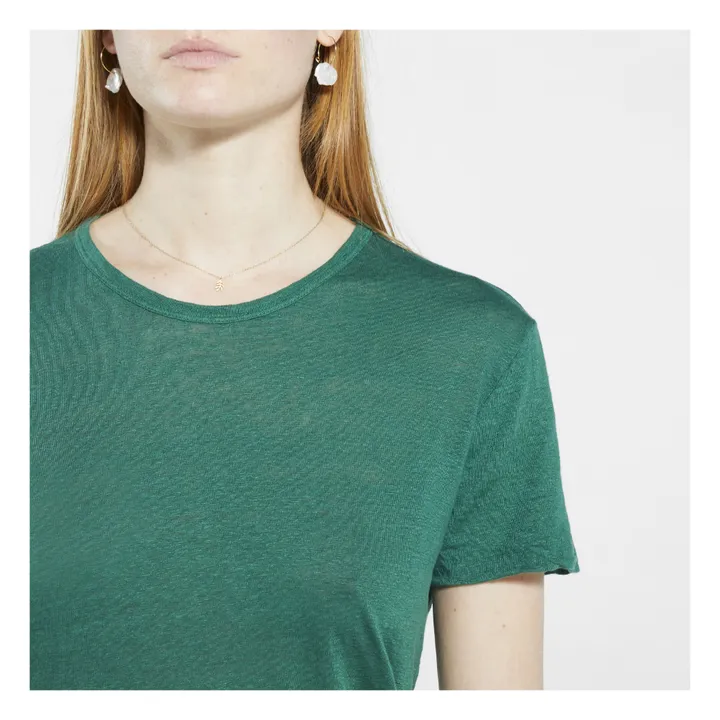 Camiseta Lino | Verde- Imagen del producto n°3