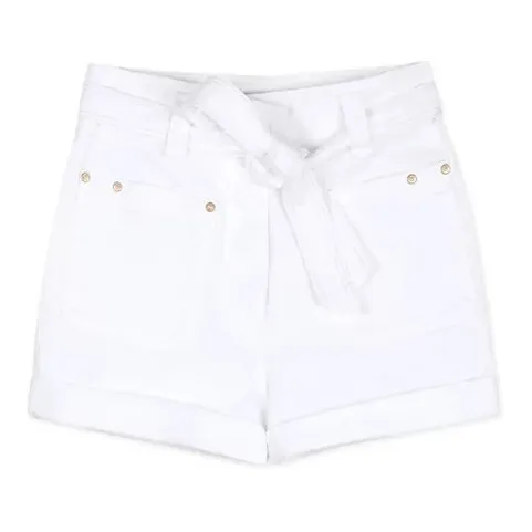 Shorts in jeans con cintura Chile | Bianco- Immagine del prodotto n°0