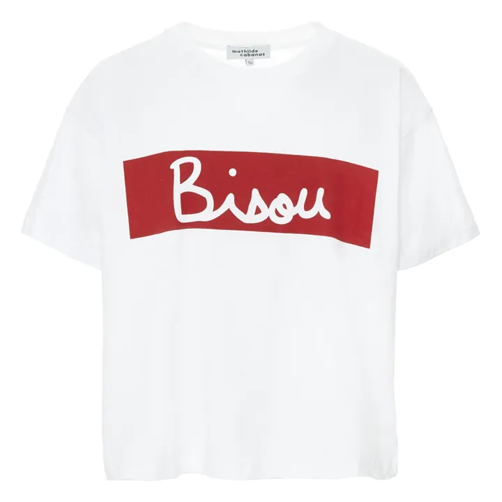 Big Bisous T-shirt - Adult's Collection | Ecru- Product image n°0