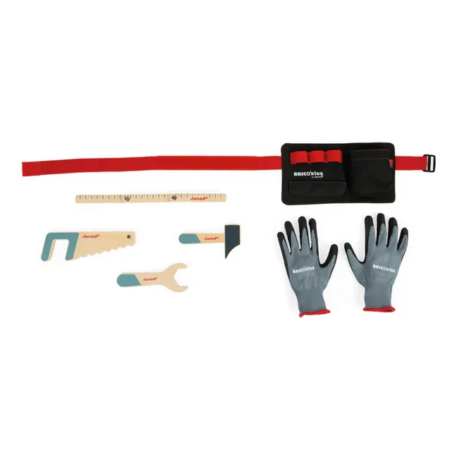Brico‘kids Werkzeuggürtel und Handschuhe