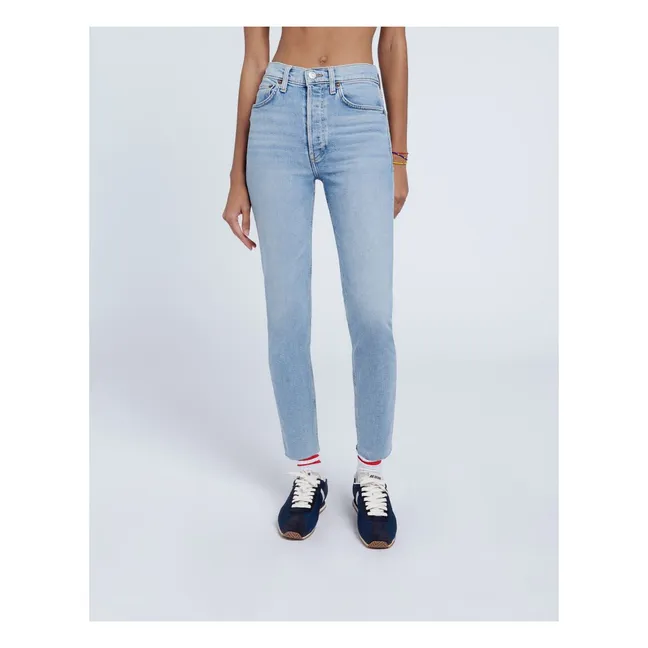 90's High Rise Ankle Crop Jeans  | Perfect Indigo