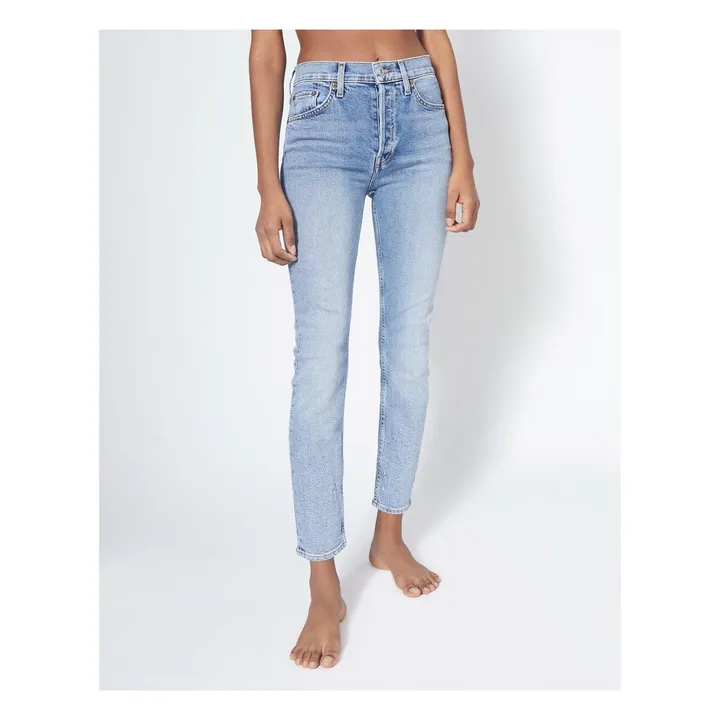 Jeans Slim High Rise Ankle Crop | Chilled indigo- Immagine del prodotto n°0