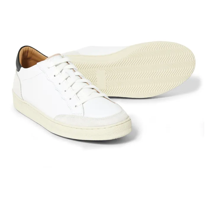 N°14  Bi-material Sneakers | White- Product image n°3