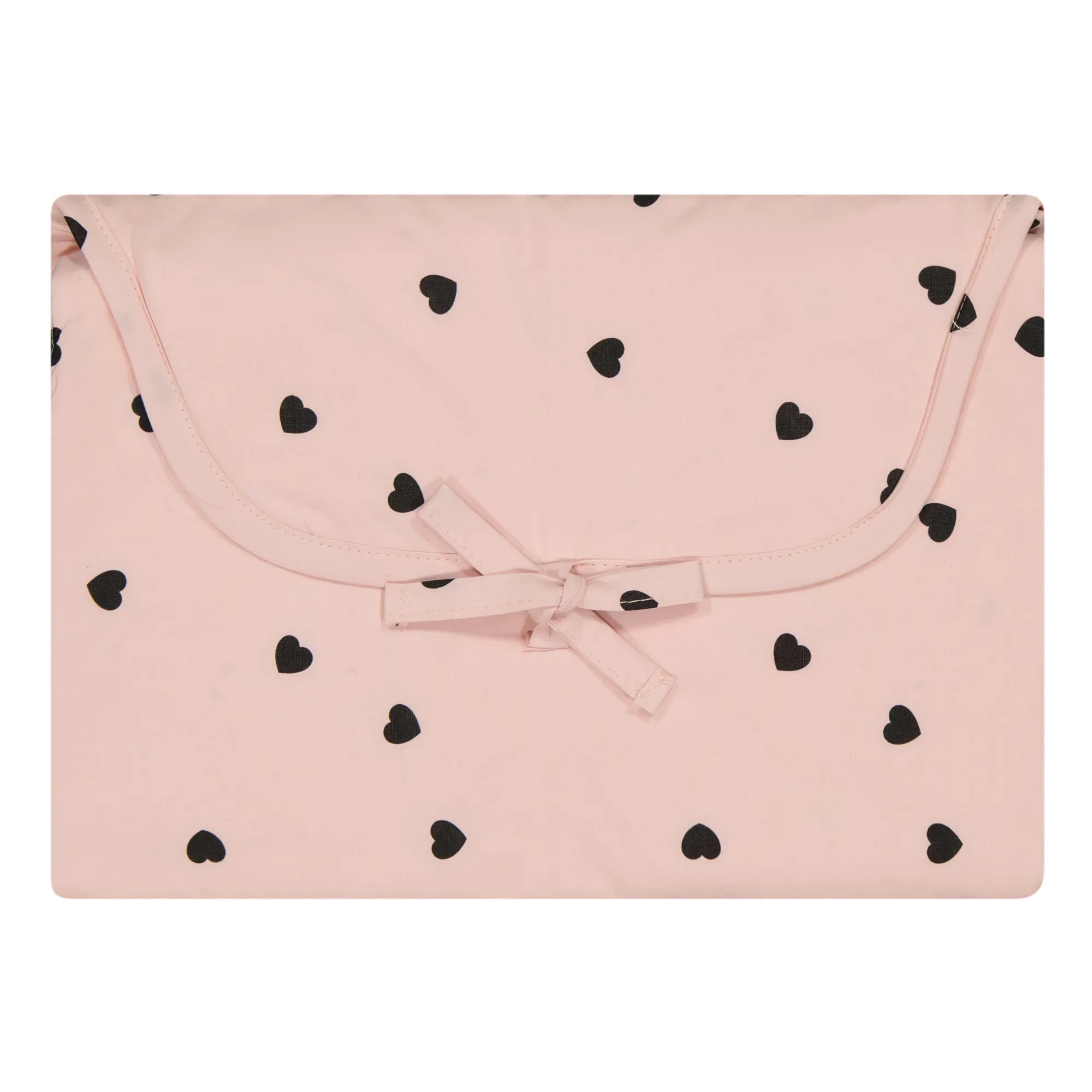 Rose In April Pale Pink Charly Changing Mat Black Hearts