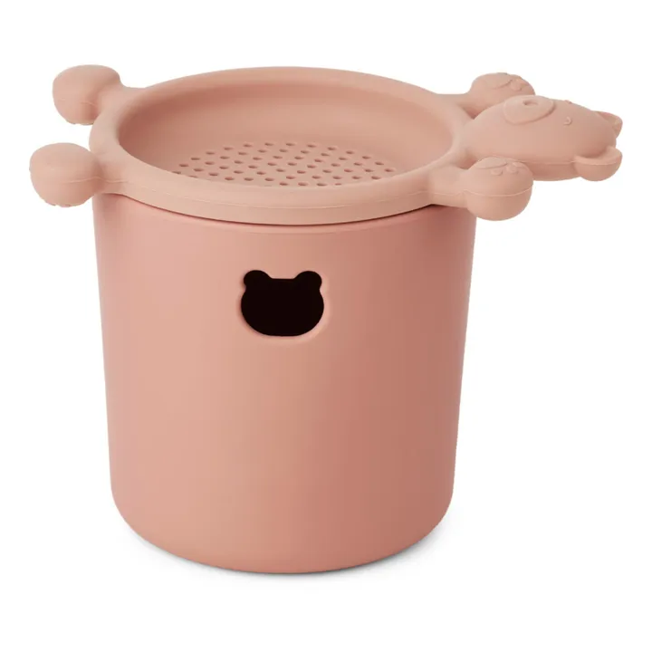Bastian Silicone Beach Bucket & Sieve  | Pink- Product image n°0