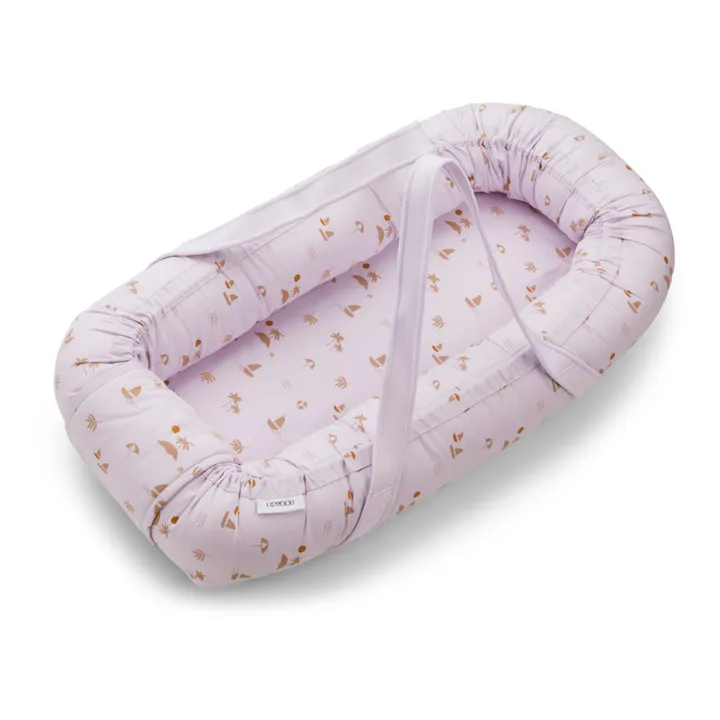 Gro Organic Cotton Soft Moses Basket  | Lavender- Product image n°0