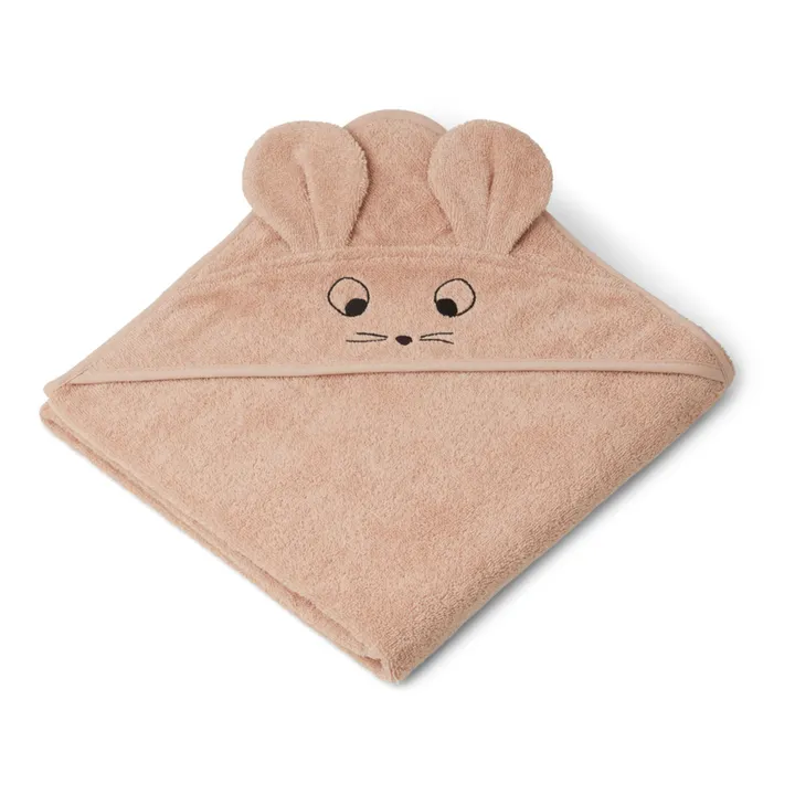 Augusta Organic Cotton Terry Cloth Bath Cape | Pink- Product image n°0