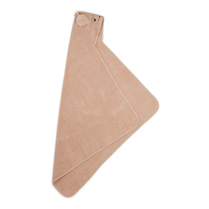 Augusta Organic Cotton Terry Cloth Bath Cape | Pink- Product image n°1