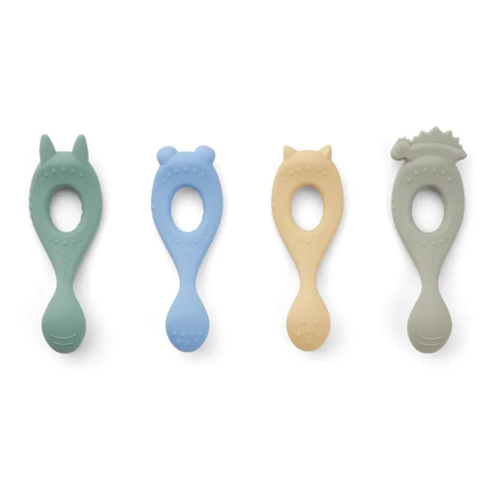 Liva Silicone Spoons - Set of 4 | Green- Product image n°1