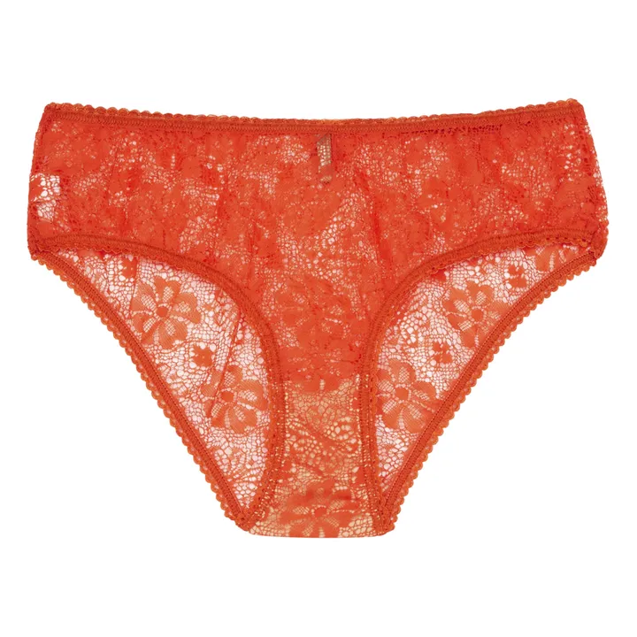 Amaca Lace Briefs  | Orange- Product image n°0
