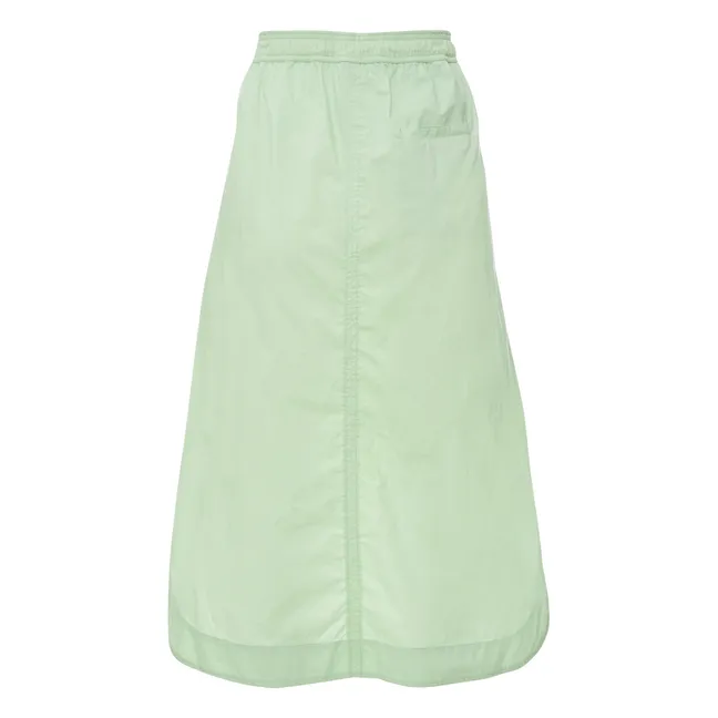 Jupe Taby Popeline de Coton | Vert pâle