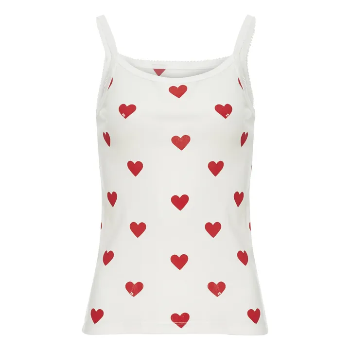 Camisa con tirantes Corazón -Colección Adulto  | Crudo- Imagen del producto n°0