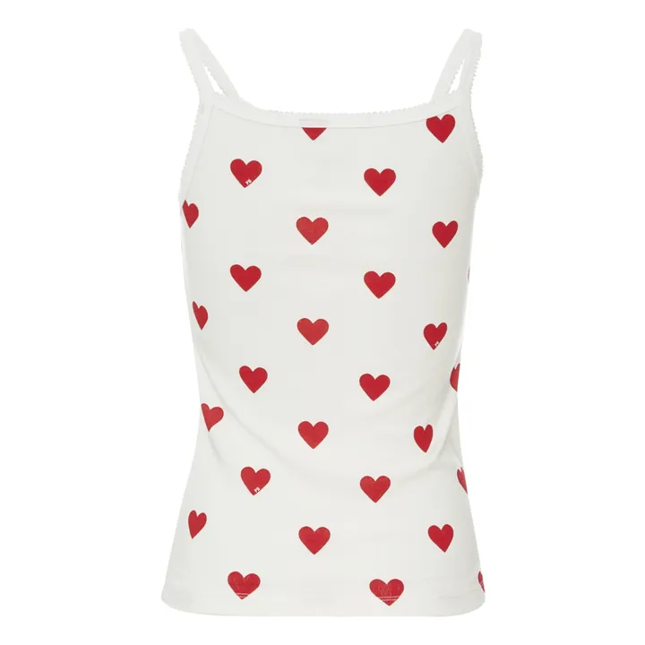 Camisa con tirantes Corazón -Colección Adulto  | Crudo- Imagen del producto n°1