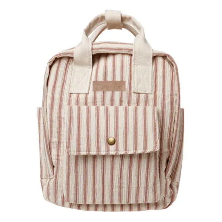 Striped Backpack | Pale pink- Product image n°0