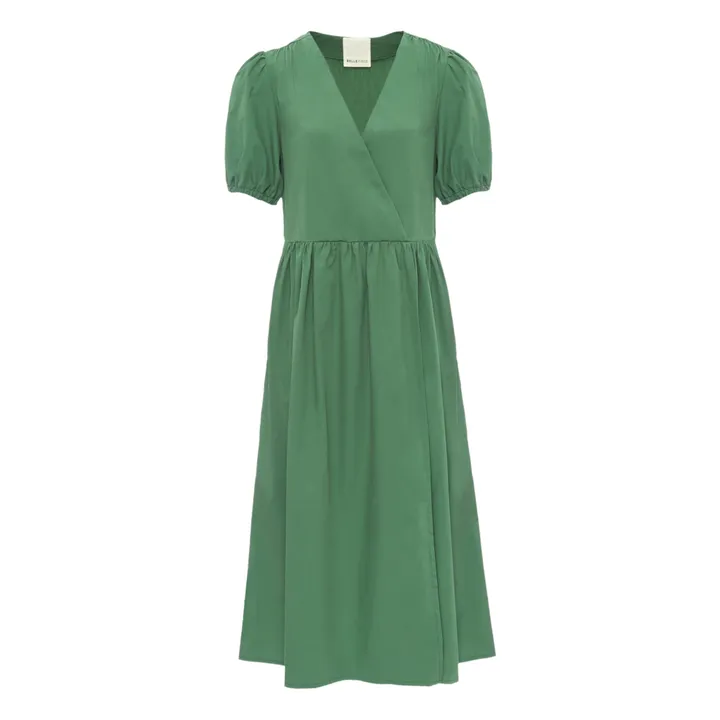 Samuel Popelin Dress  | Green- Product image n°0