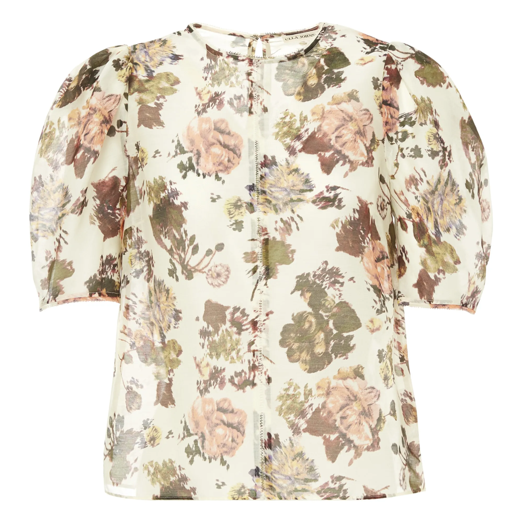 Ulla Johnson Ecru Lise Organza Cotton And Silk Blouse