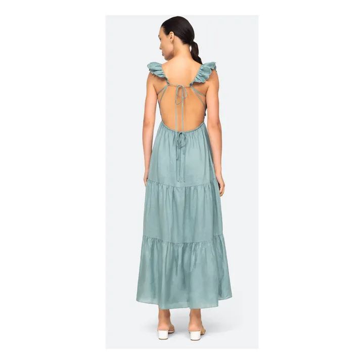 Shannon Scalloped Dress  | Green water- Product image n°3