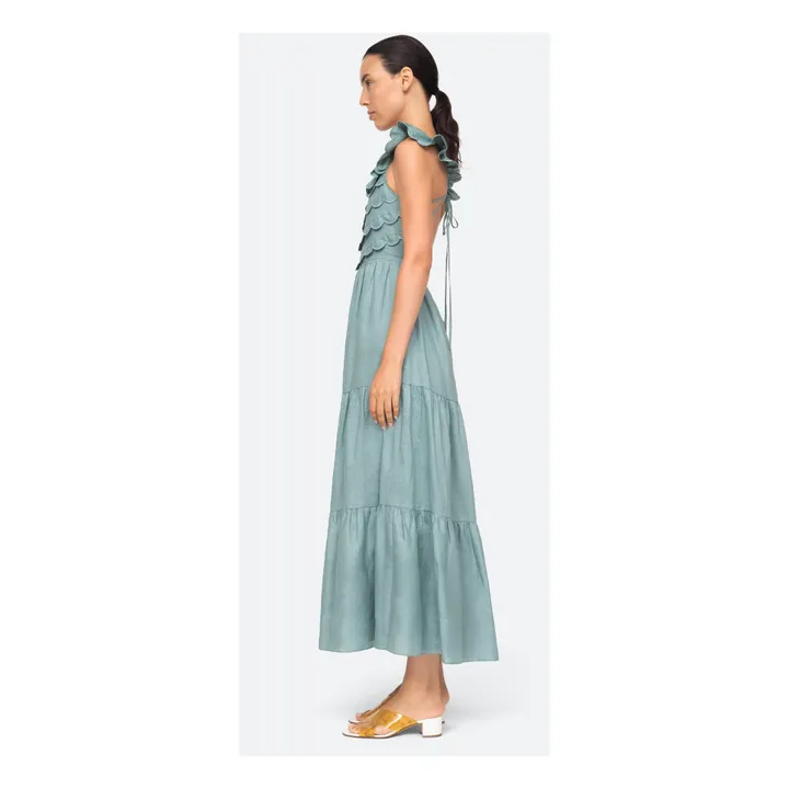 Shannon Scalloped Dress  | Green water- Product image n°2